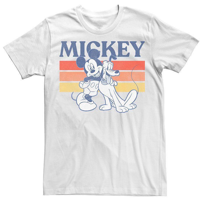 Disneys Mickey And Friends Mickey And Pluto Mens Retro Line Tee Product Image