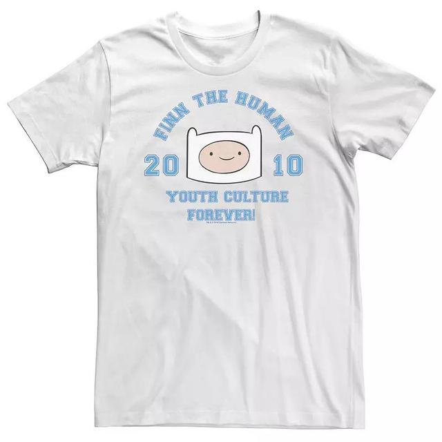 Big & Tall Adventure Time Finn The Human Youth Culture Forever Tee, Mens Athletic Grey Product Image