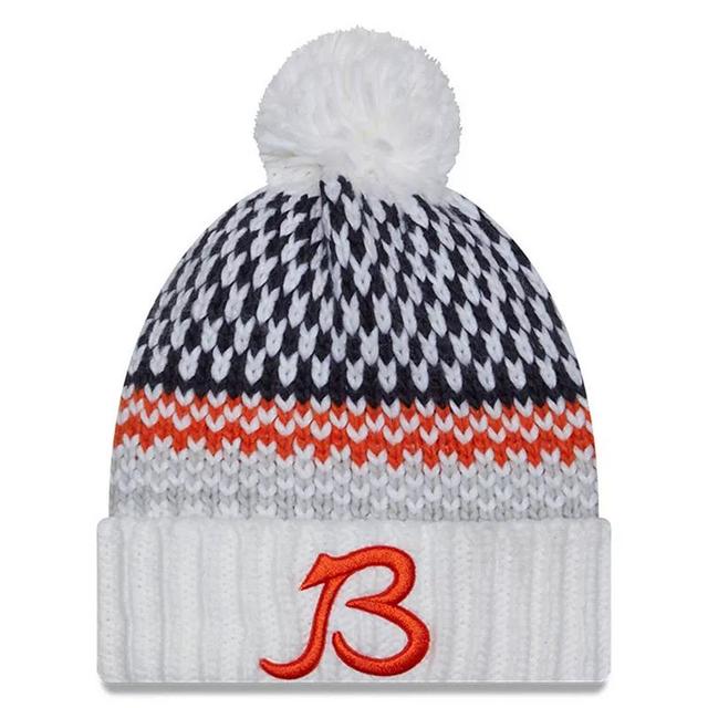 Womens New Era Chicago Bears 2023 Sideline Cuffed Knit Hat with Pom Product Image