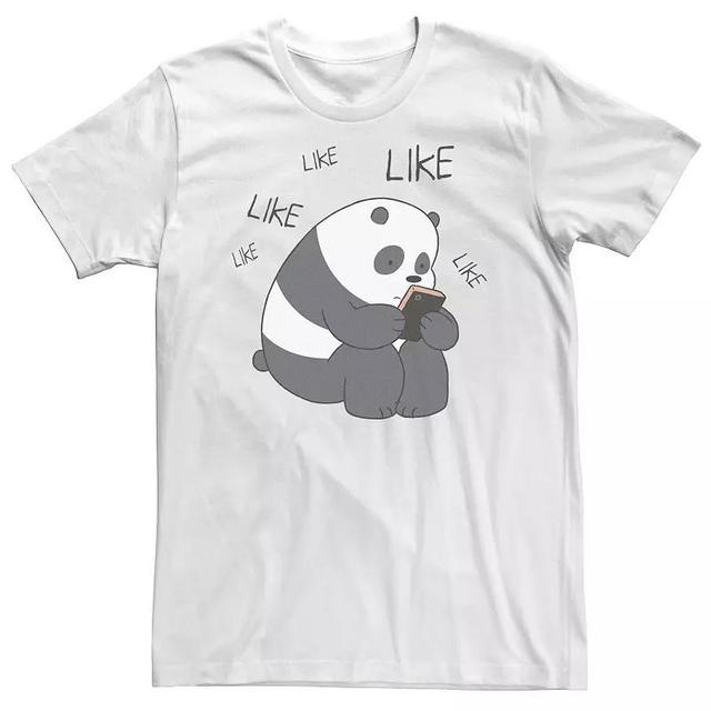 Big & Tall CN We Bare Bears Like Like Like Texting Tee, Mens Product Image