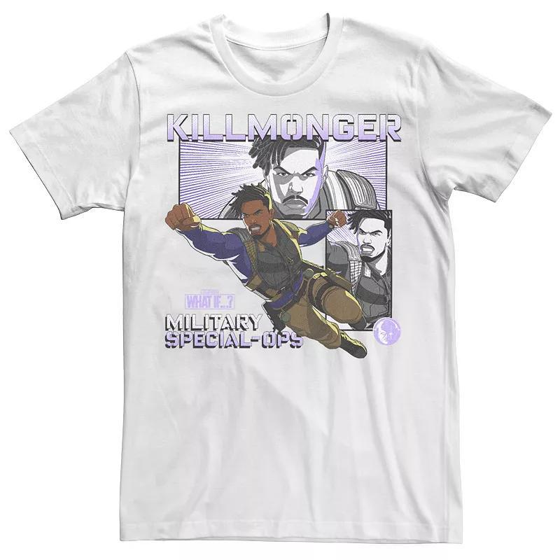 Mens Marvel What If Killmonger Special Ops Poster Tee Product Image