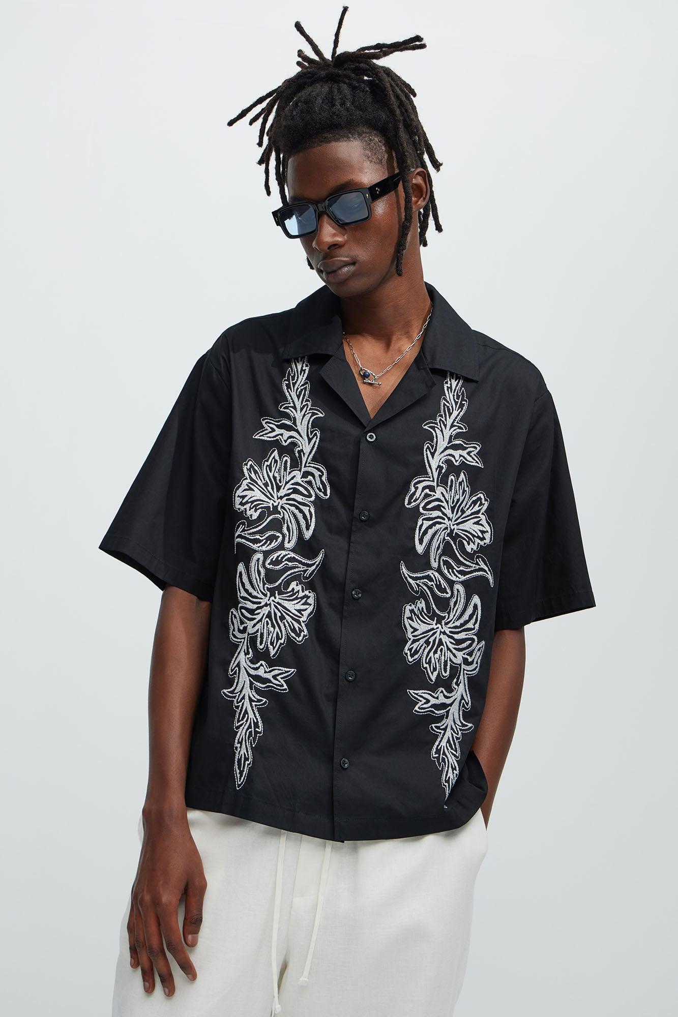 Deering Embroidery Shirt - Black Product Image