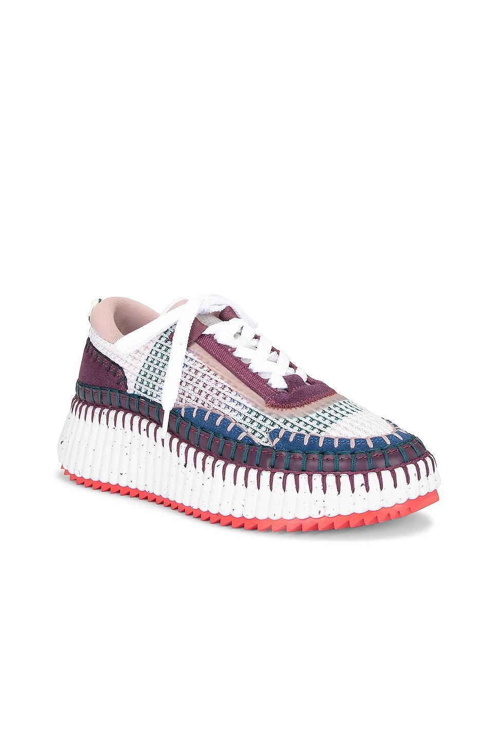 Womens Nama Mixed Media Platform Sneakers Product Image