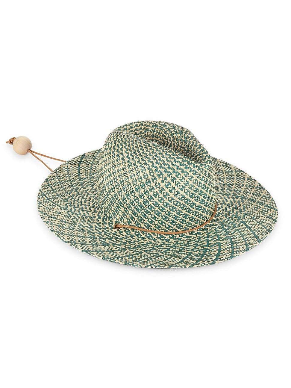 Womens Wylie Checkered Straw Hat Product Image