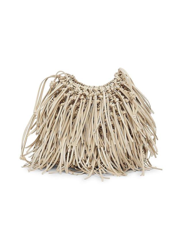 Valeria Fringe Leather Crossbody Bag Product Image