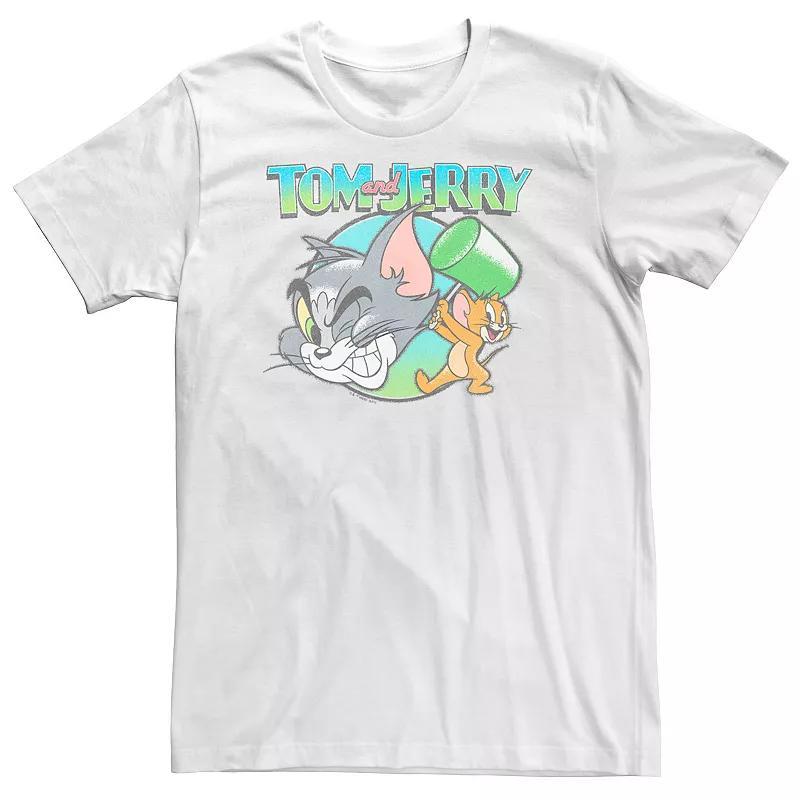 Big & Tall Tom And Jerry Cartoon Mallet Whack Tee, Mens Product Image