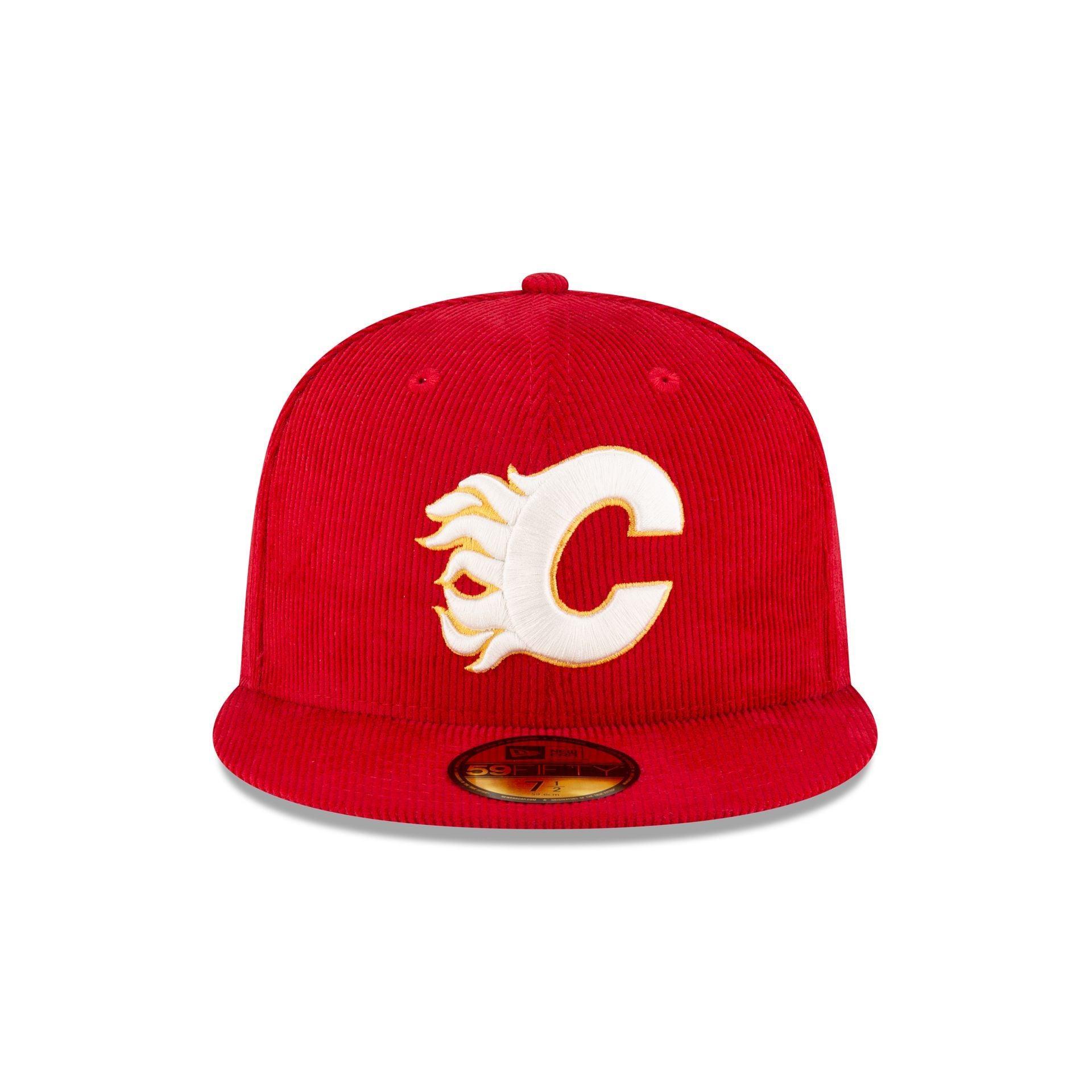 Just Caps Corduroy Calgary Flames 59FIFTY Fitted Hat Male Product Image