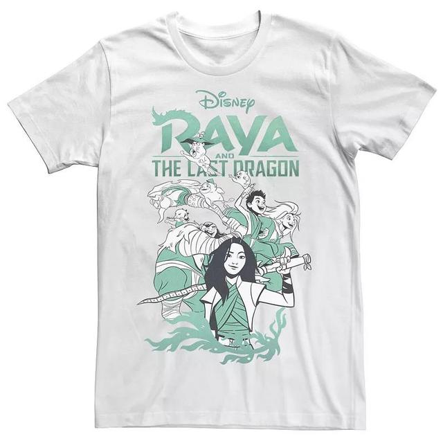 Big & Tall Disney Raya And The Last Dragon Group Shot Logo Tee, Mens Product Image