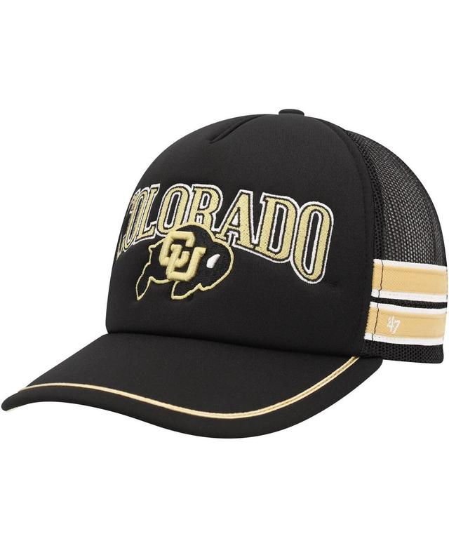 Mens 47 Brand Black Colorado Buffaloes Sideband Trucker Adjustable Hat Product Image