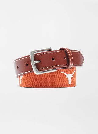 Peter Millar Mens Texas Longhorns Belt | Color: Autumn | Size: 36 Product Image