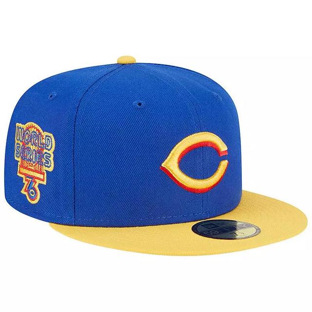 Mens New Era Royal/Yellow Cincinnati Reds Empire 59FIFTY Fitted Hat Product Image