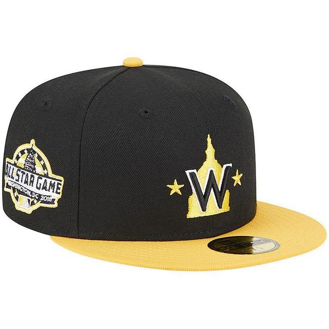 Mens New Era /Gold Washington Nationals 59FIFTY Fitted Hat Product Image