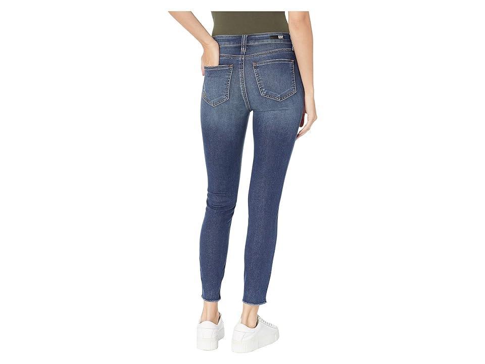 KUT from the Kloth Connie High-Rise Ankle Jeans (Behave w/ Dark Stone Base Wash) Women's Jeans Product Image