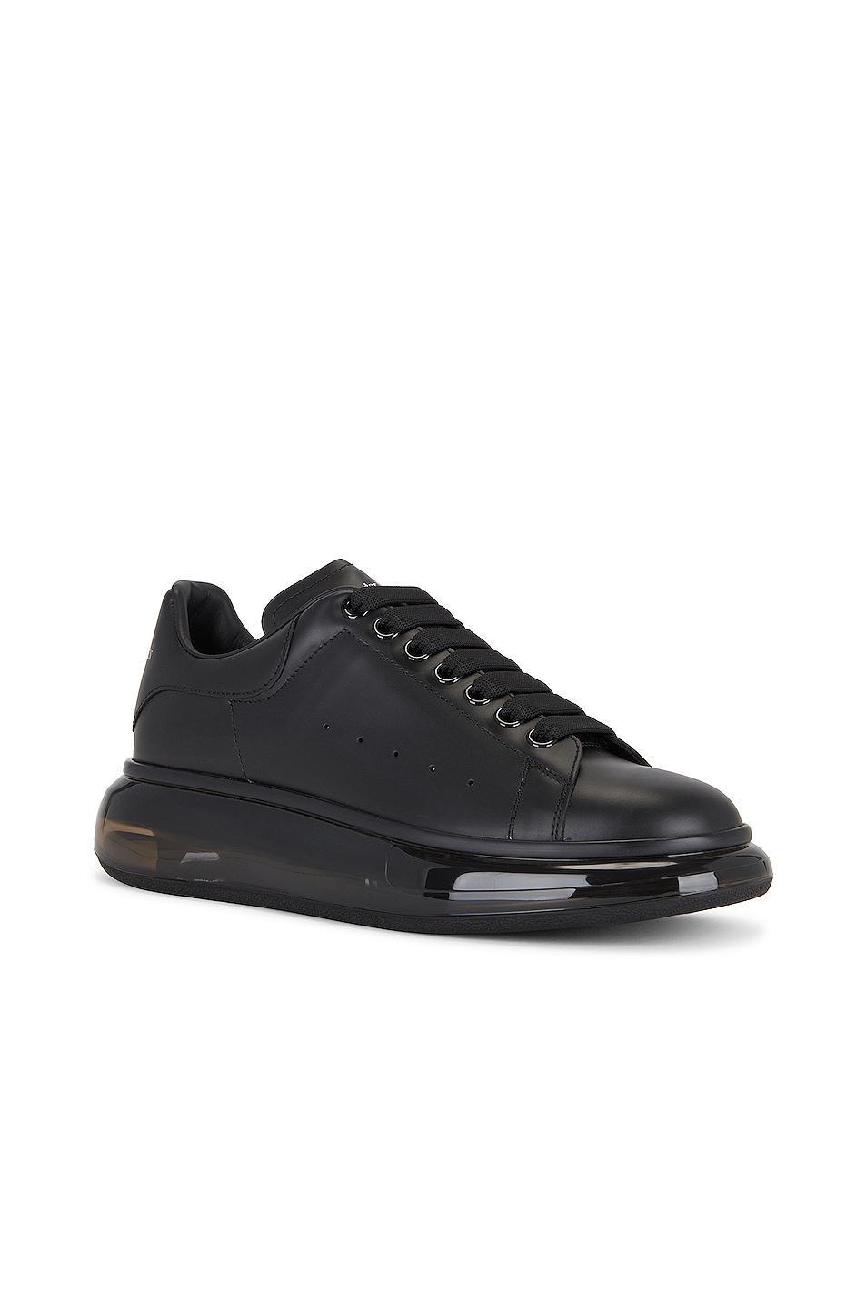 Alexander McQueen Leather Sneaker in White Product Image