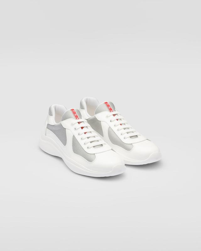 Patent leather and technical fabric Prada America's Cup sneakers Product Image