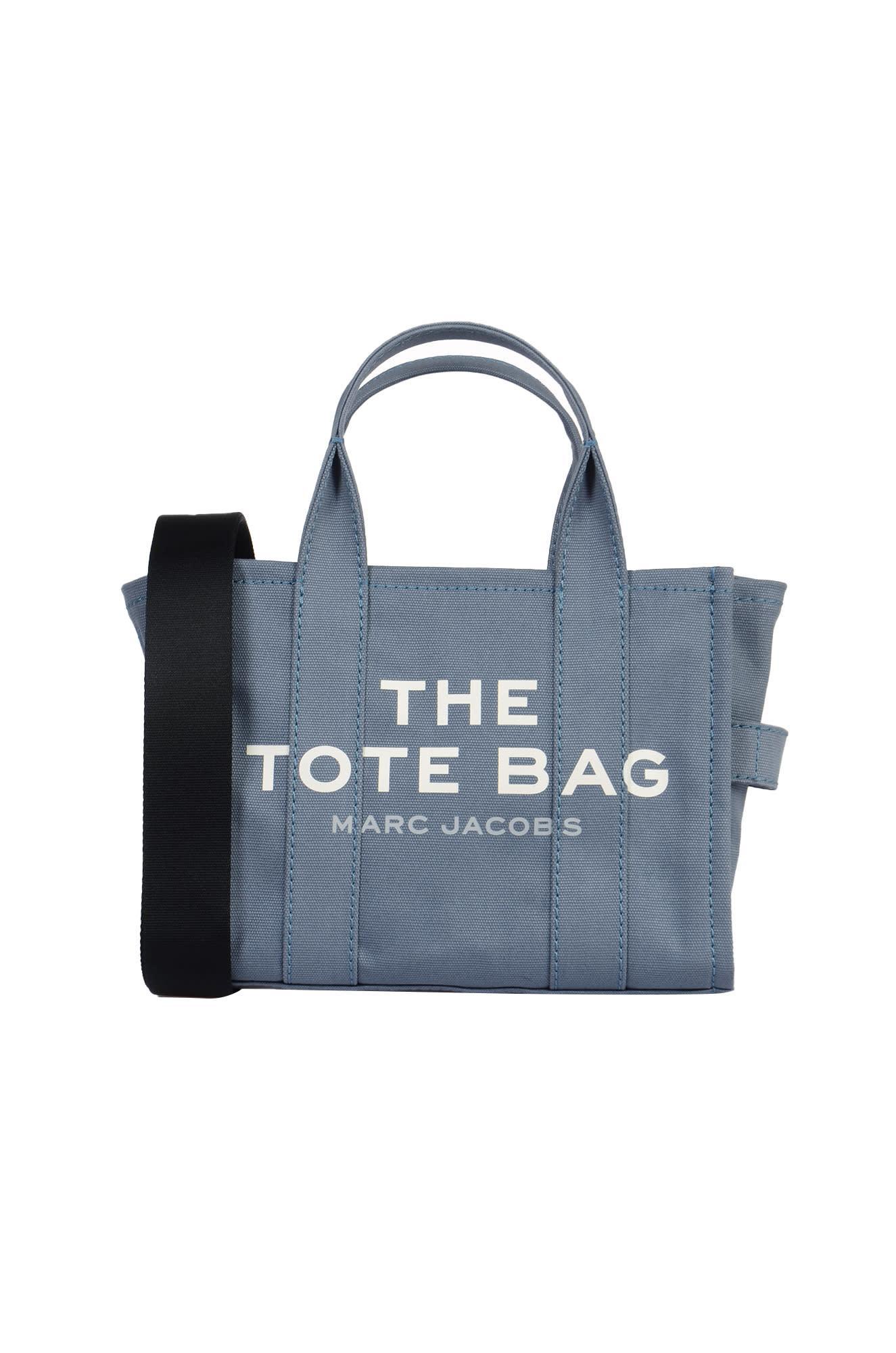 The Small Tote Canvas Bag In Blue Product Image