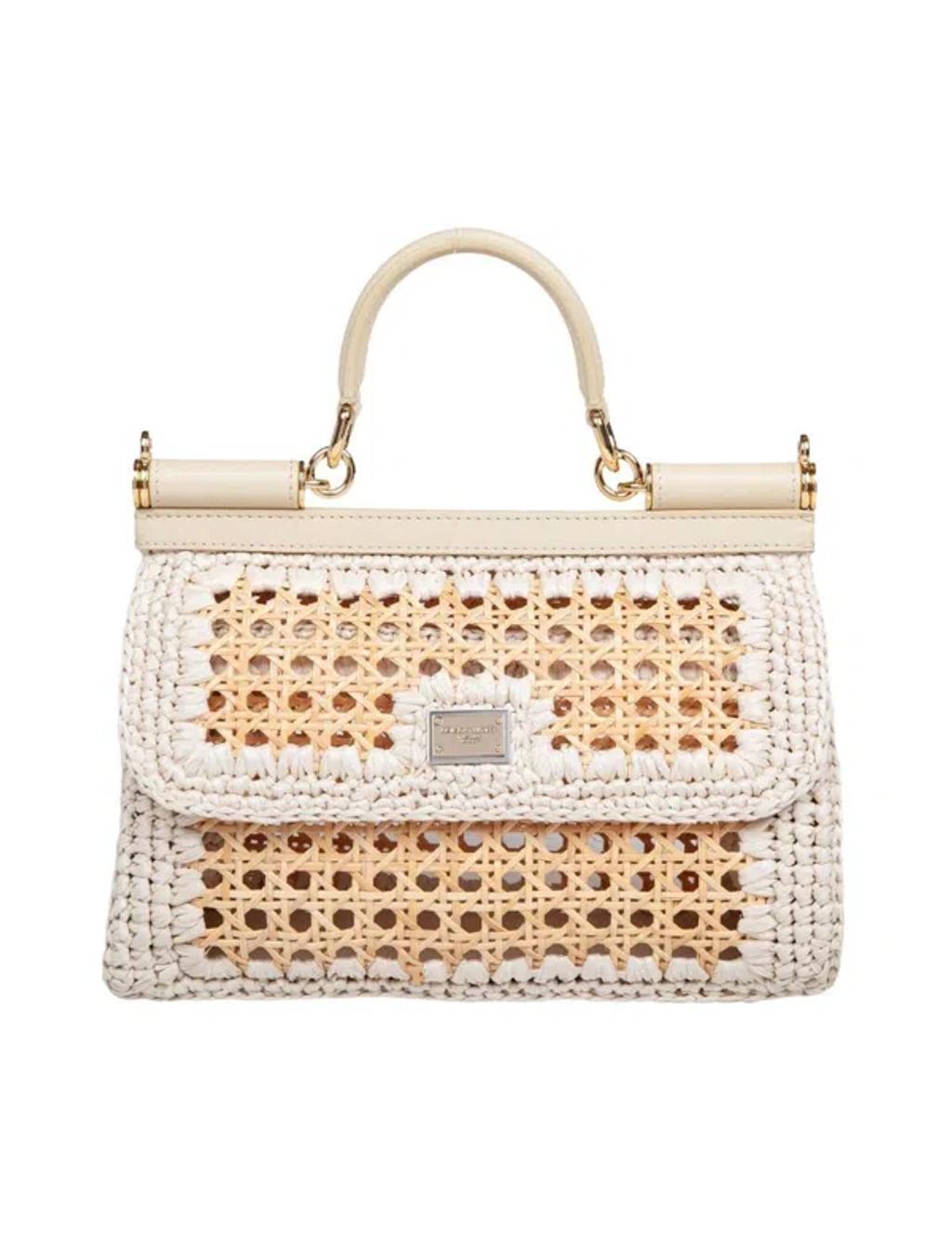 Elongated Sicily Handbag In Beige Product Image