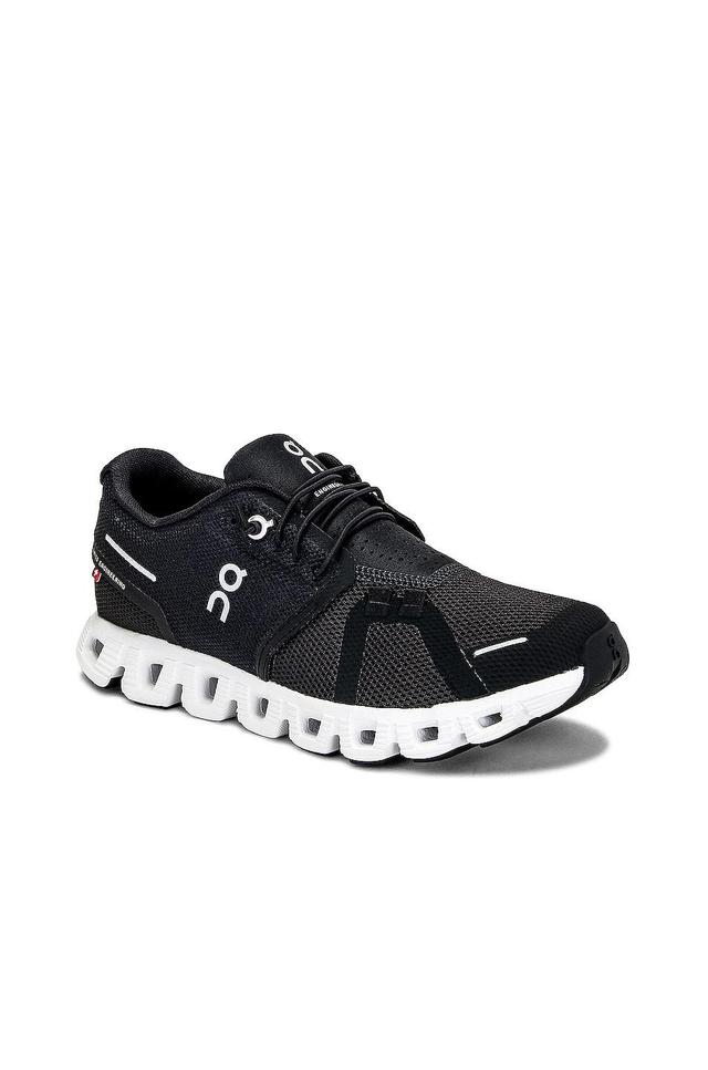 On Cloud 5 Sneaker in Black. Product Image