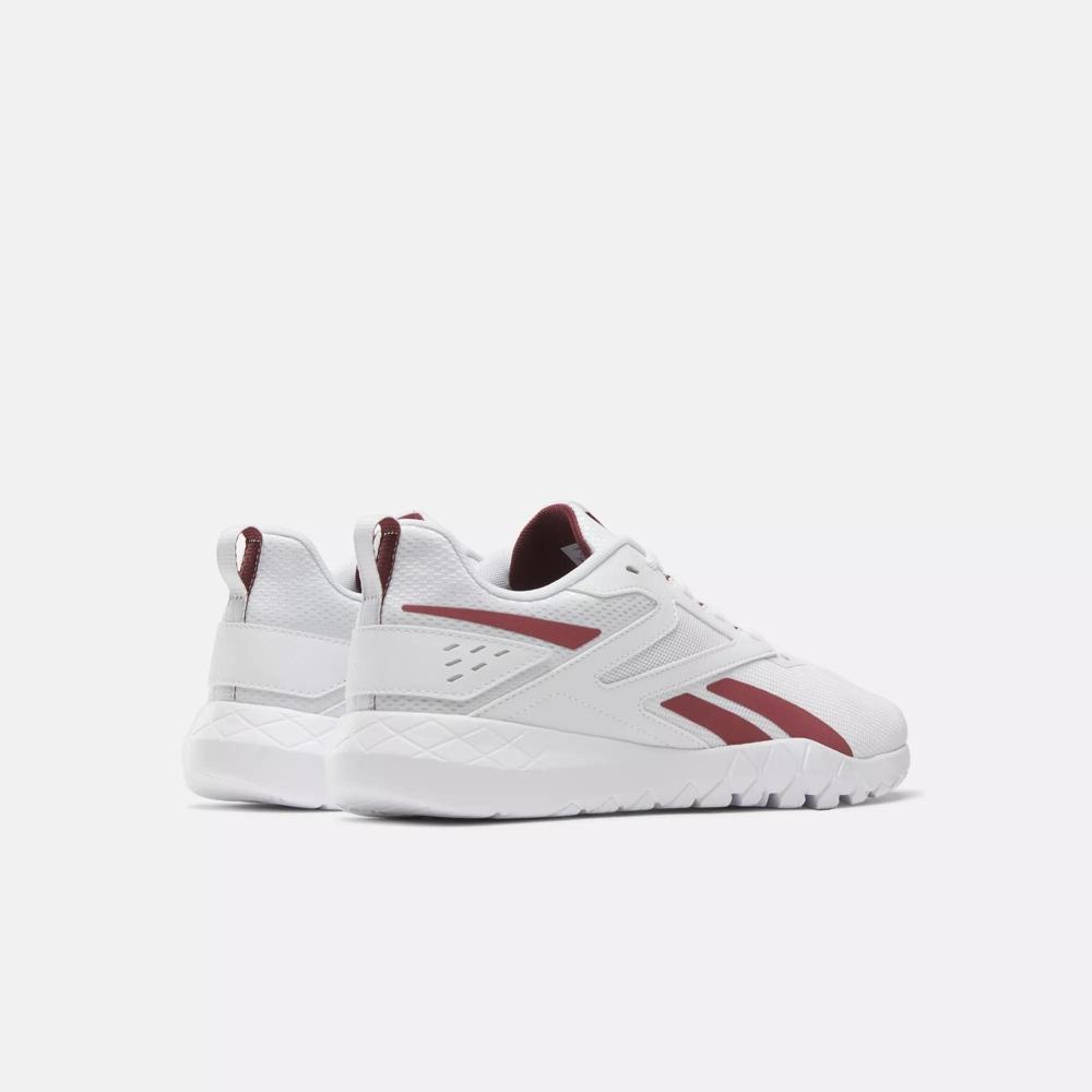 Reebok Flexagon Energy 4 Men's Training Shoes  10.5  White / Core Black / Classic Maroon Product Image