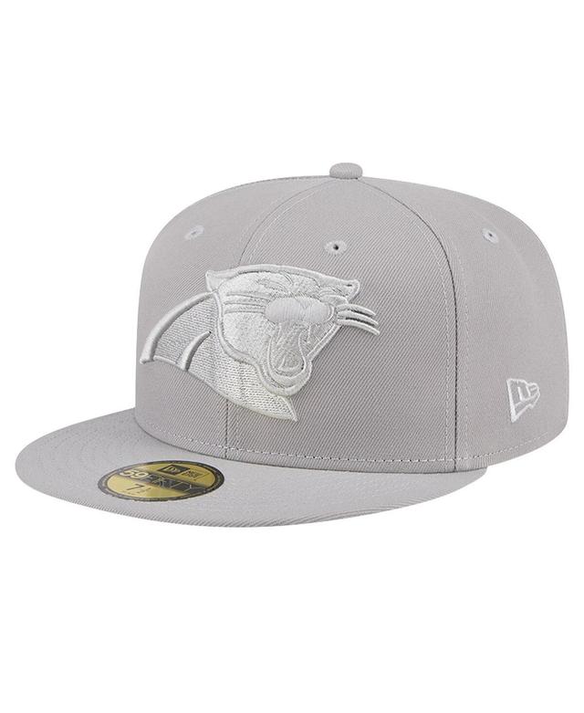 New Era Mens Gray Carolina Panthers Color Pack 59FIFTY Fitted Hat Product Image