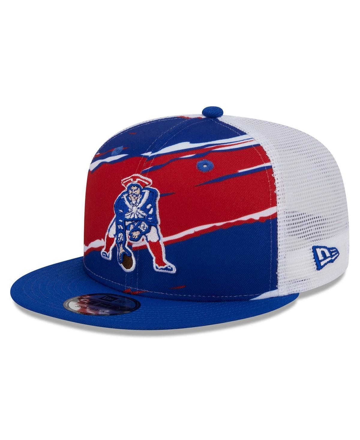 Mens New Era Royal New England Patriots Historic Tear Trucker 9FIFTY Snapback Hat Product Image