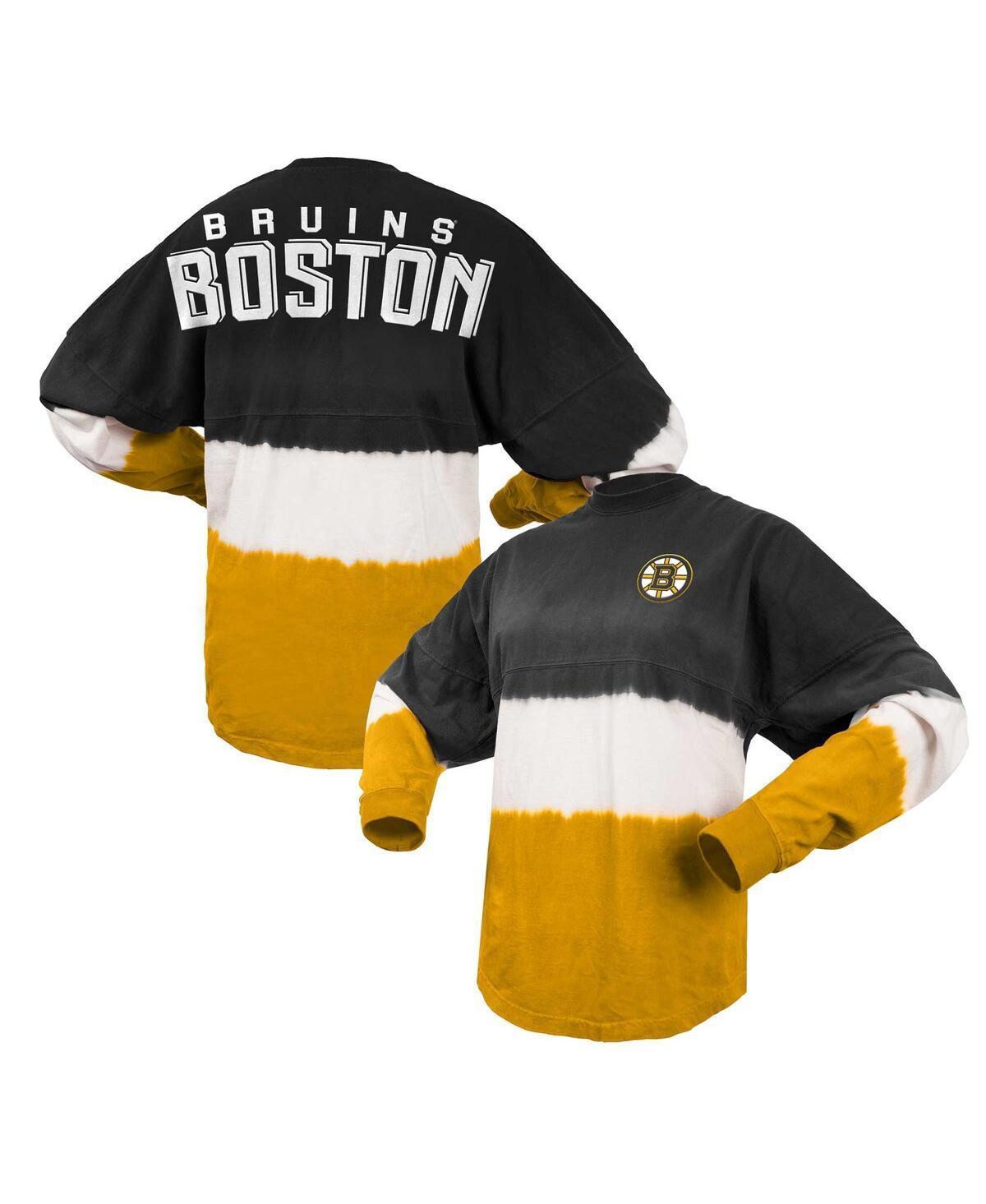 Womens Fanatics Branded /Gold Boston Bruins Ombre Long Sleeve T-Shirt Product Image