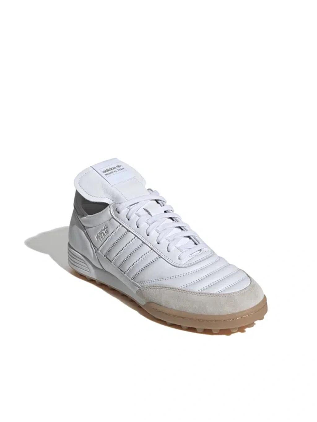 ADIDAS ORIGINALS Adidas Mens Core White Gu Mundial Team Leather Low-top Trainers In Core White Core White Gu Product Image