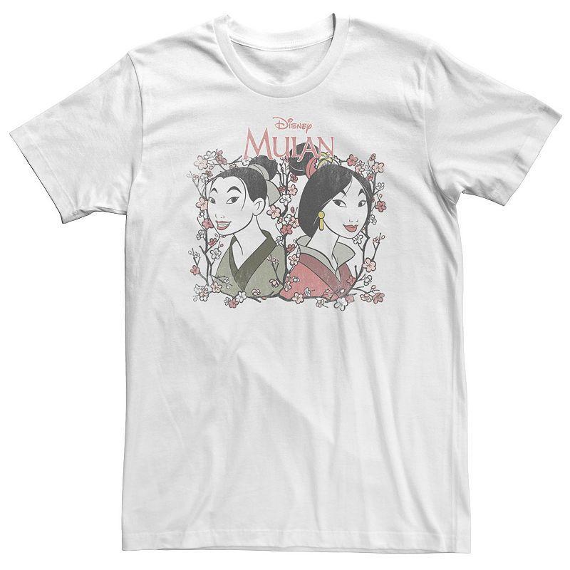 Big & Tall Disney Mulan Reflection Floral Portrait Tee, Mens Product Image