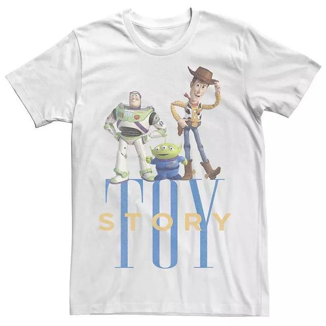 Big & Tall Disney / Pixar Toy Story Woody Buzz Alien Simple Text Tee, Mens Product Image