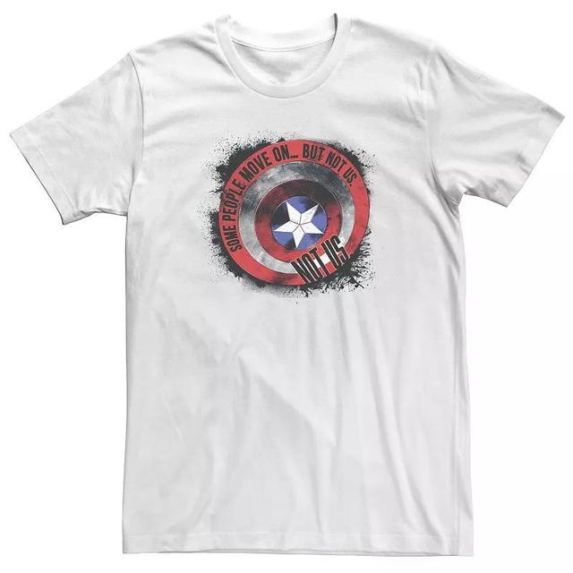 Big & Tall Marvel Avengers Endgame Captain America Shield Quote Fill Tee, Mens Product Image