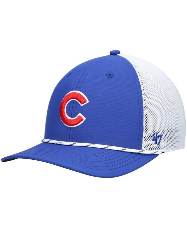 Mens 47 Royal and White Chicago Cubs Burden Trucker Snapback Hat - Royal Product Image