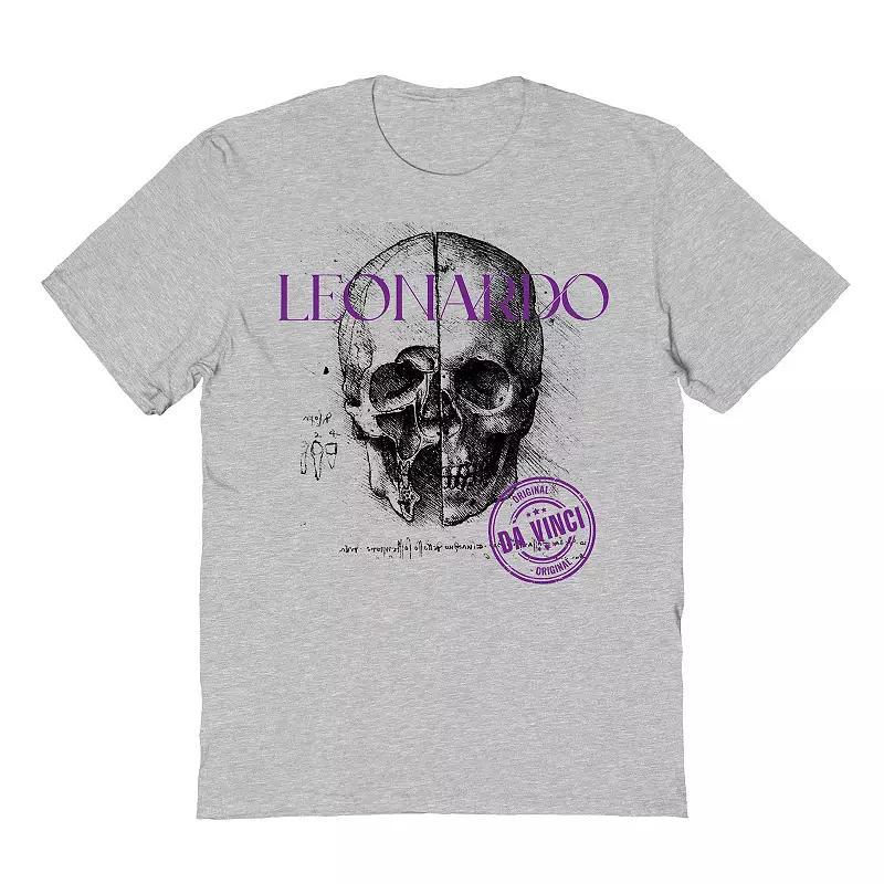 Mens Da Vinvis Drawing Of A Skull Fine Art Graphic Tee Product Image