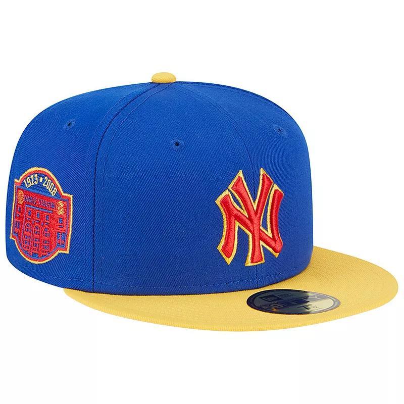 Mens New Era Royal/Yellow New York Yankees Empire 59FIFTY Fitted Hat Product Image