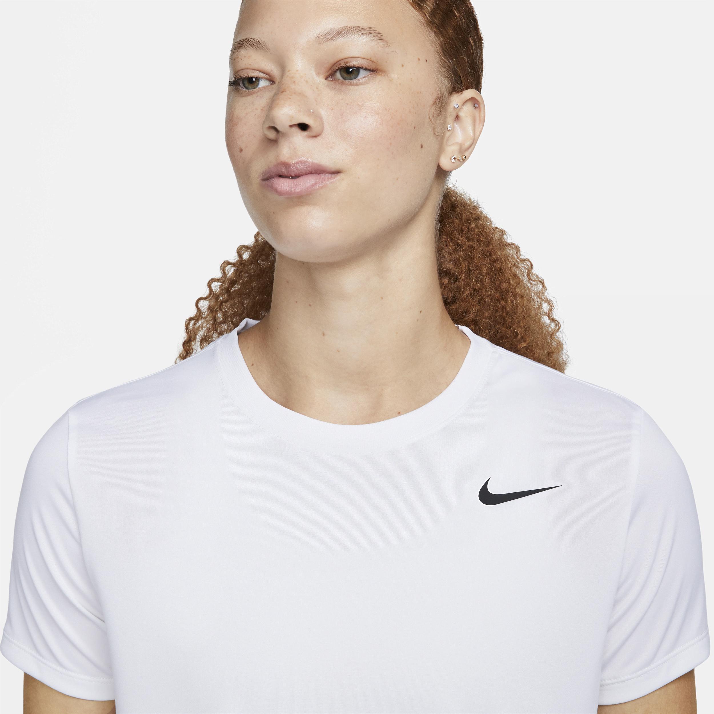 Nike Womens Nike Dri-FIT Ragland LBR T-Shirt - Womens Black/White Product Image