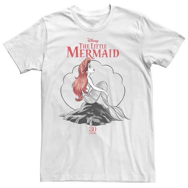 Disneys Little Mermaid Mens 30th Anniversary Ariel Graphic Tee Product Image