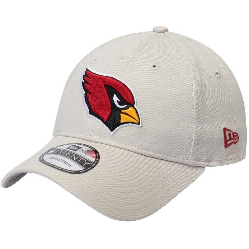 Mens New Era Khaki Arizona Cardinals Playmaker 9TWENTY Adjustable Hat, Beig/Green Product Image