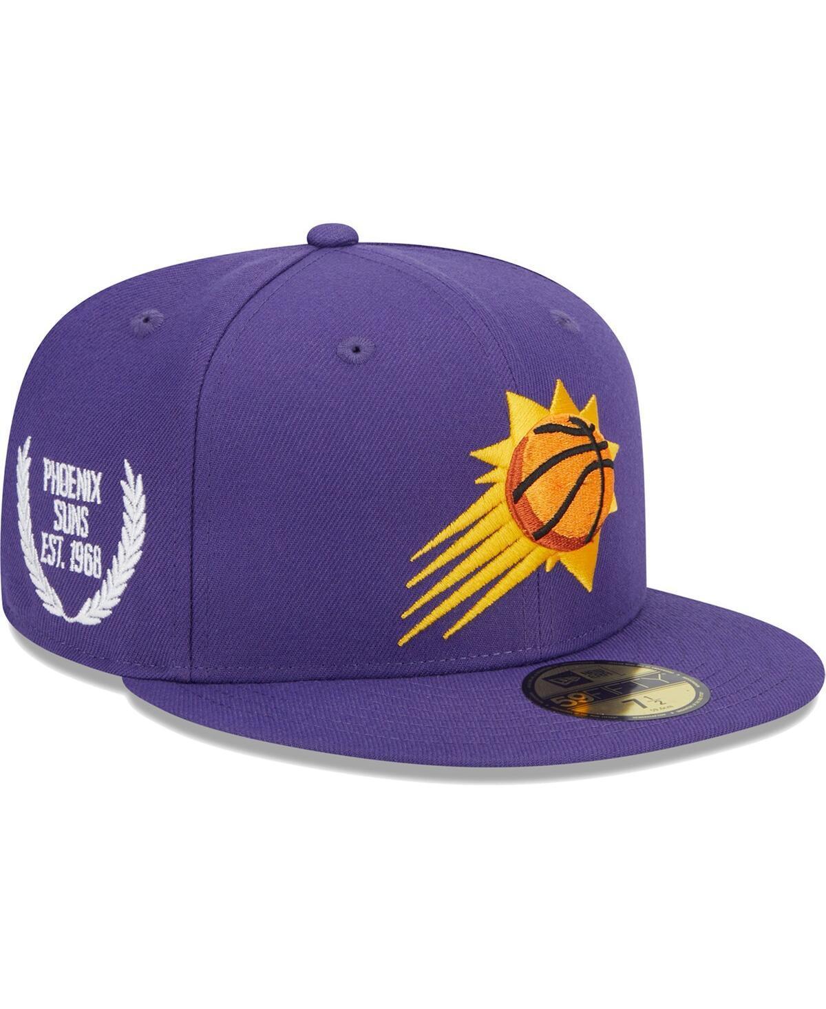 Mens New Era Purple Phoenix Suns Camo Undervisor Laurels 59FIFTY Fitted Hat Product Image