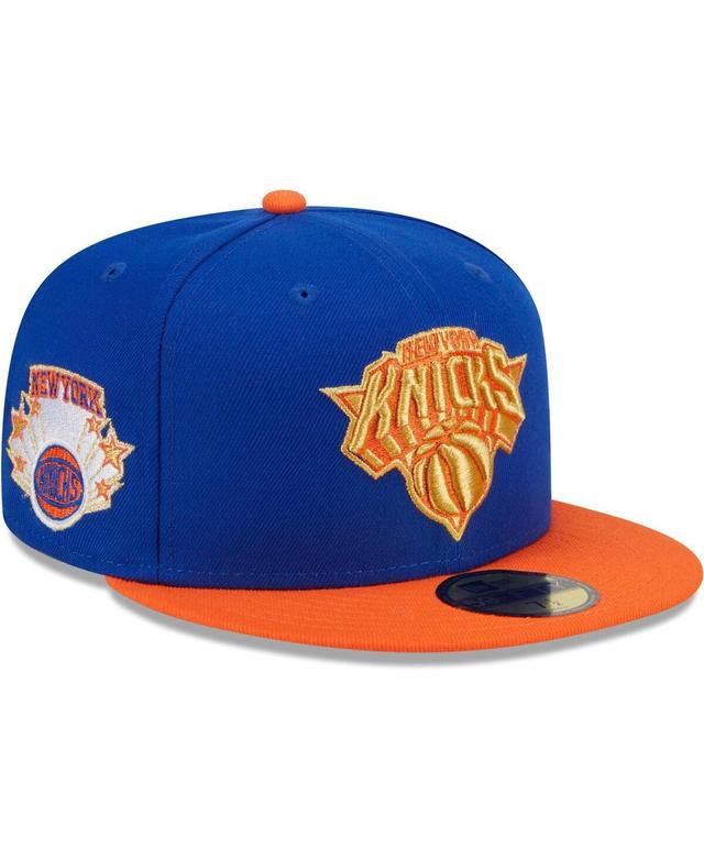 Mens New Era /Orange New York Knicks Gameday Gold Pop Stars 59FIFTY Fitted Hat Product Image