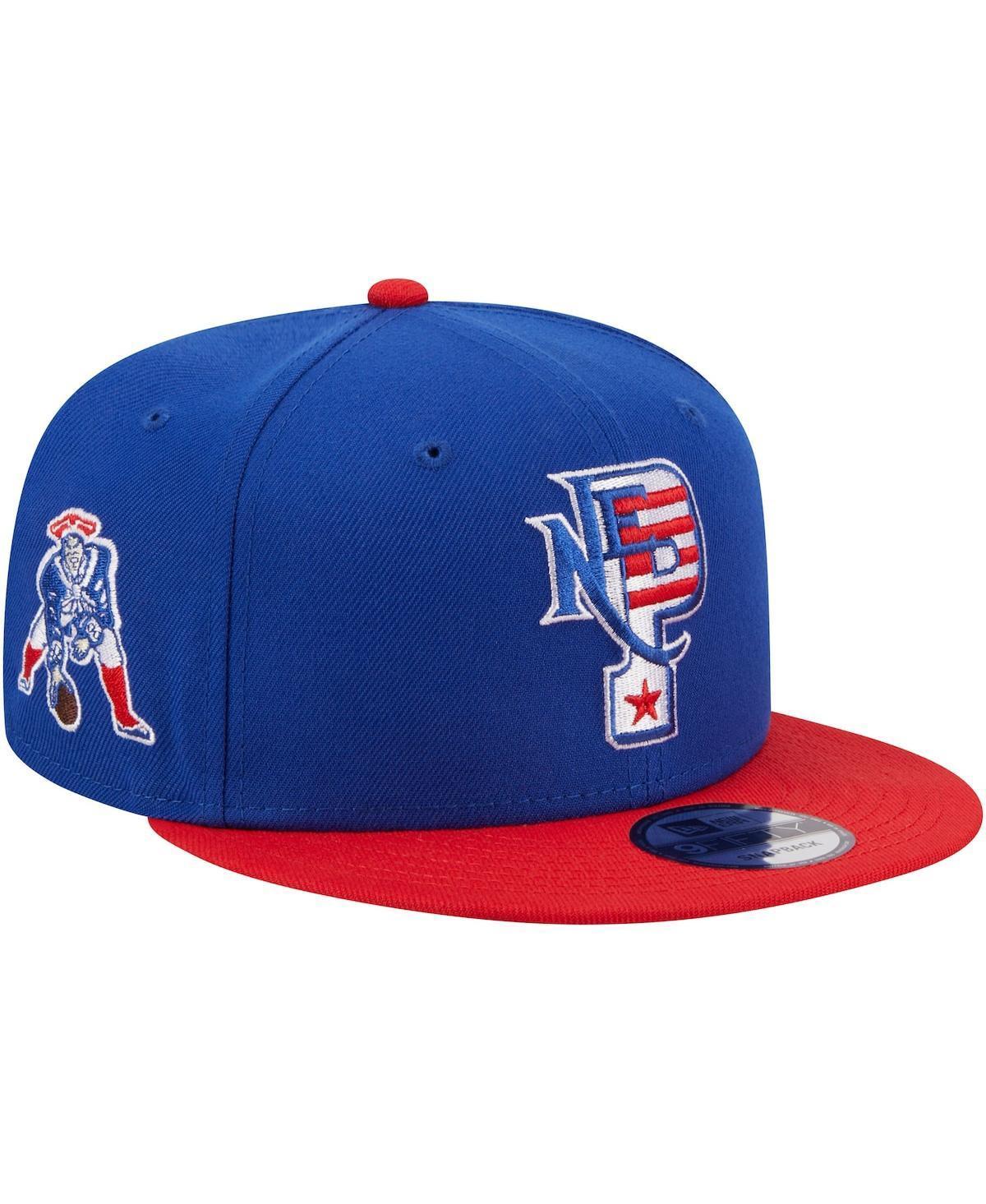 Mens New Era Royal/Red New England Patriots City Originals 9FIFTY Snapback Hat Product Image