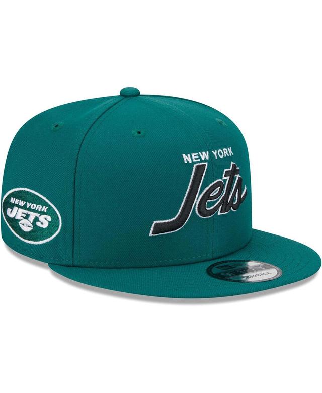 Mens New Era New York Jets Main Script 9FIFTY Snapback Hat Product Image