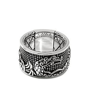 Mens Indonesia Legends Naga Sterling Silver Band Ring Product Image