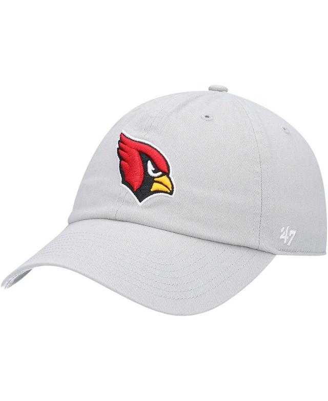 Mens Gray Arizona Cardinals Clean Up Adjustable Hat Product Image