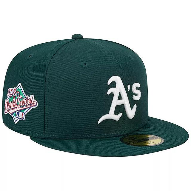 Mens New Era Oakland Athletics 1989 World Series Team Color 59FIFTY Fitted Hat Product Image