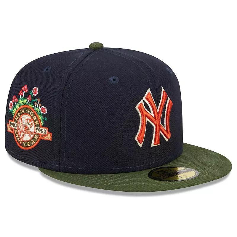 Mens New Era New York Yankees Sprouted 59FIFTY Fitted Hat Blue Product Image