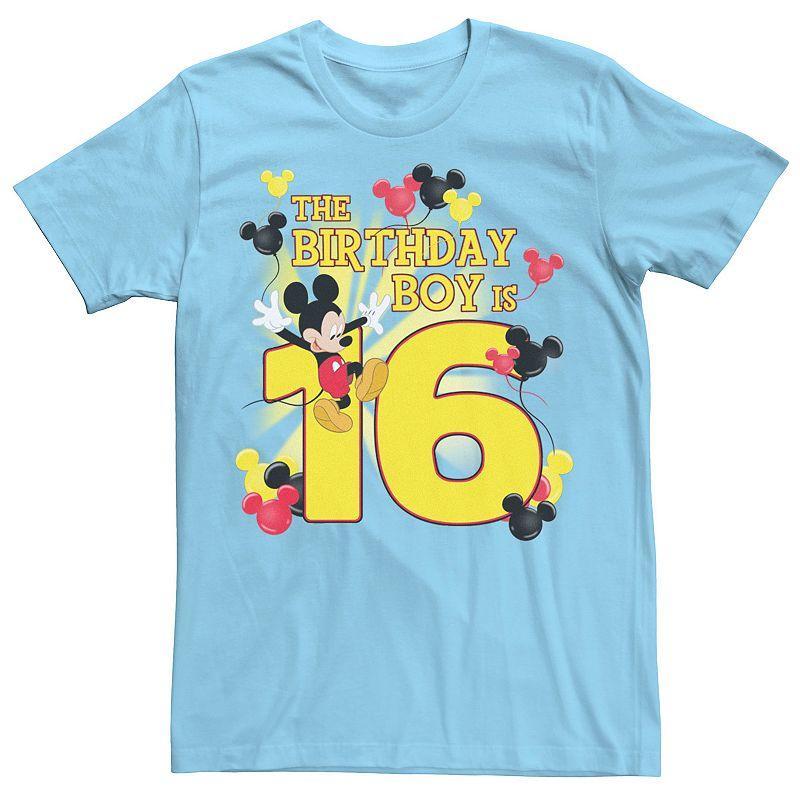 Mens Disney Mickey & Friends 16 Year Old Birthday Boy Tee Product Image