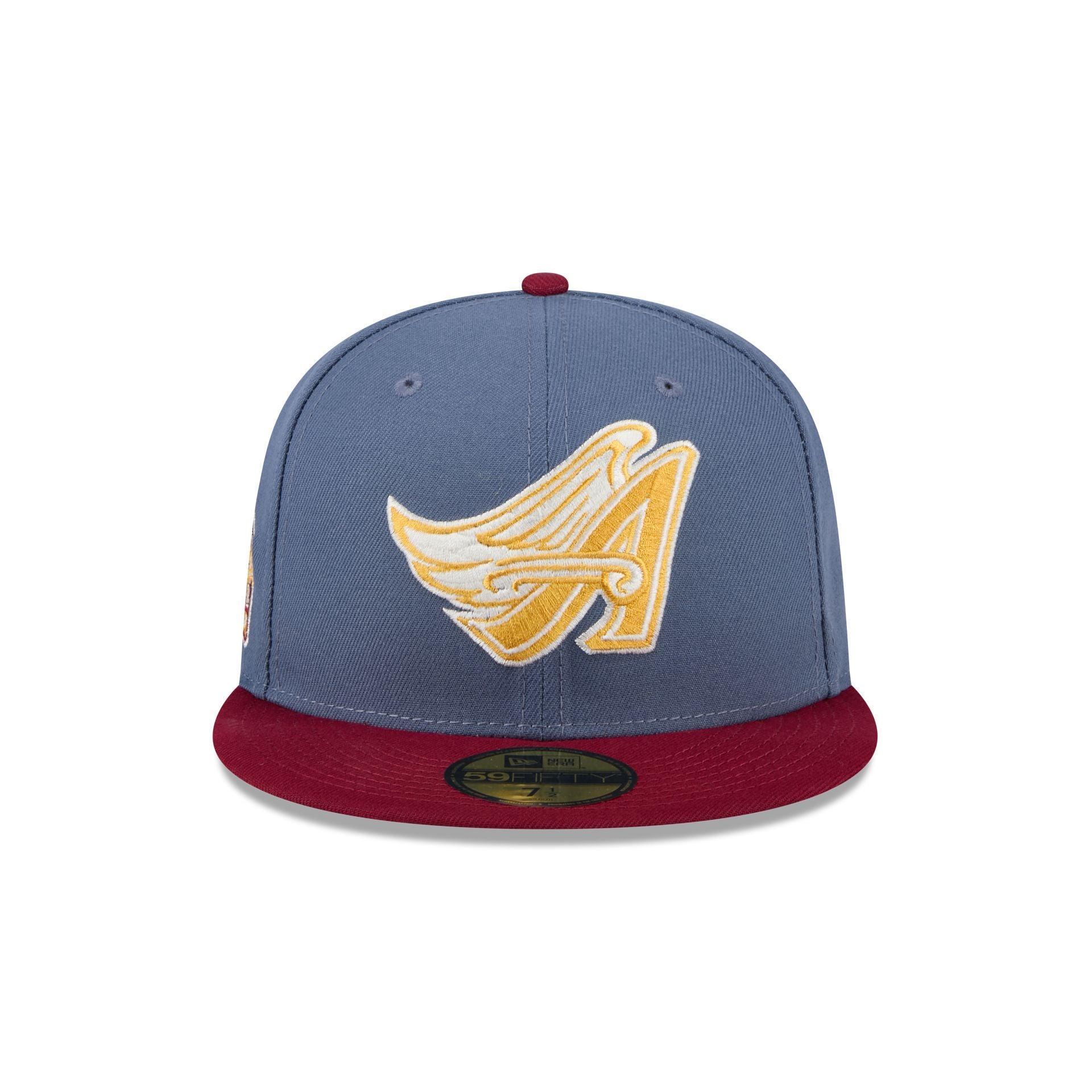 Los Angeles Angels Deep Blue 59FIFTY Fitted Hat Male Product Image