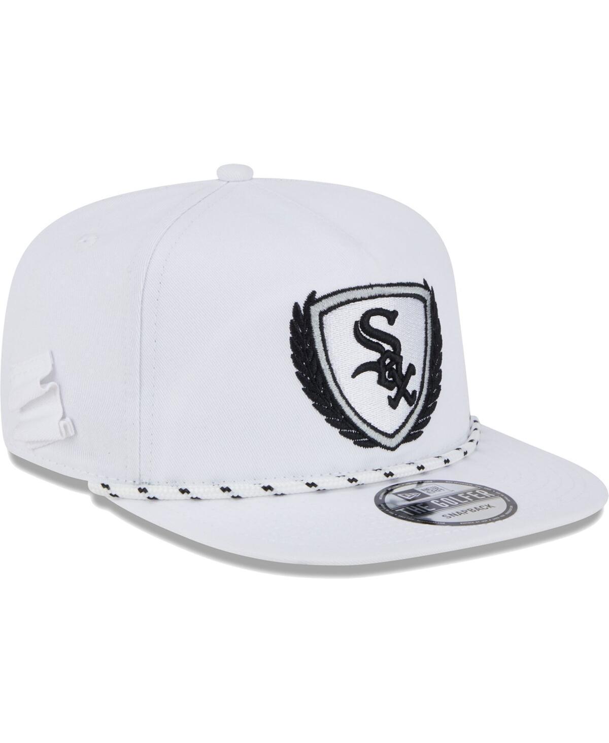 Mens New Era White Chicago White Sox Golfer Tee 9FIFTY Snapback Hat Product Image