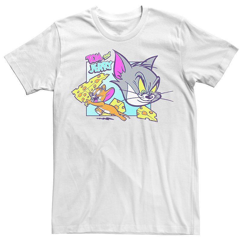 Mens Tom And Jerry Scaping With The Cheese Tee Product Image