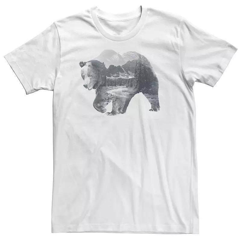 Big & Tall Bear Landscape Fill Tee, Mens Product Image