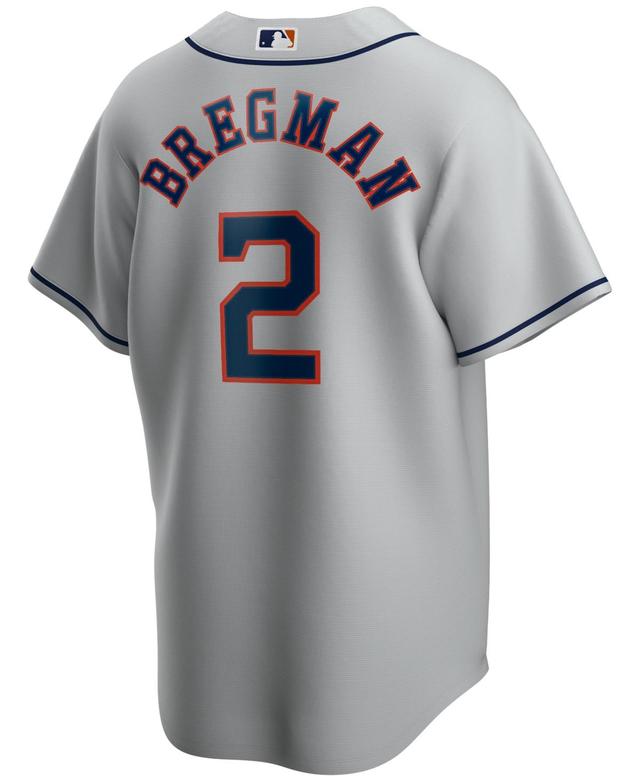 Nike Mens Alex Bregman Houston Astros Official Player Replica Jersey - Gray Product Image